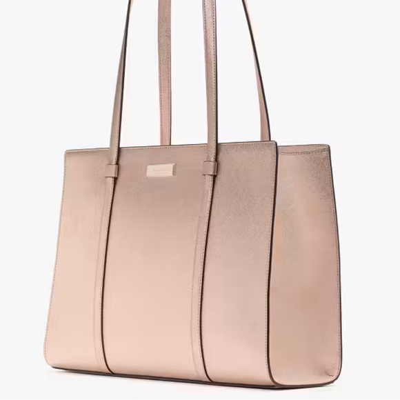 Kate Spade Kenzie Limited Edition Large Metallic Rose Gold Tote - NEW with tags - Picture 2 of 9